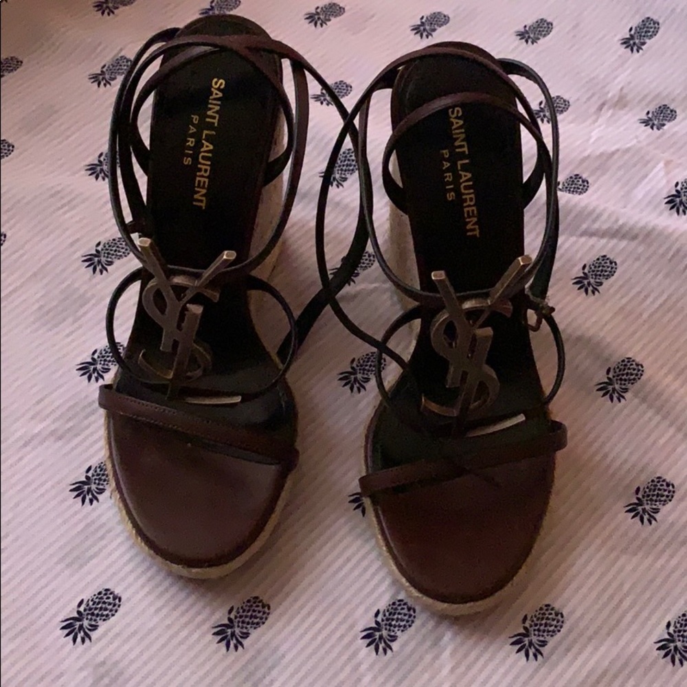 YSL Cassandra Wedges